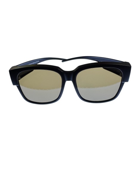 Überbrille Schwarz Matt 57x48