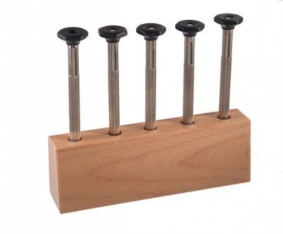 Mutternschlüssel Set 5-teilig in Holzblock Schaft 2.5mm