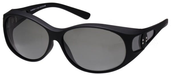 Überbrille schwarz matt 64x46