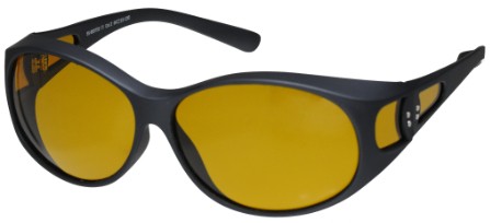 Überbrille kontraststeigernd grau matt 64x46