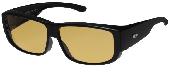 Überbrille SP-Filter schwarz matt Amber light 60x38