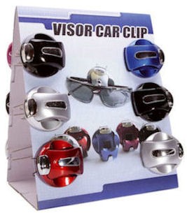 Visor-Car Clip bunt sortiert 5 Stück