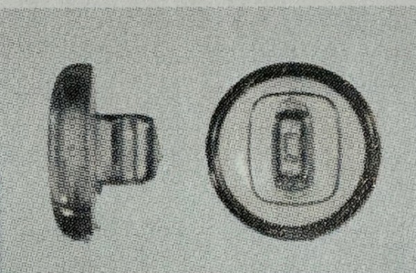 nose pads click PVC round 9mm