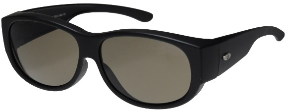 Überbrille SP-Filter schwarz matt Amber 59x45