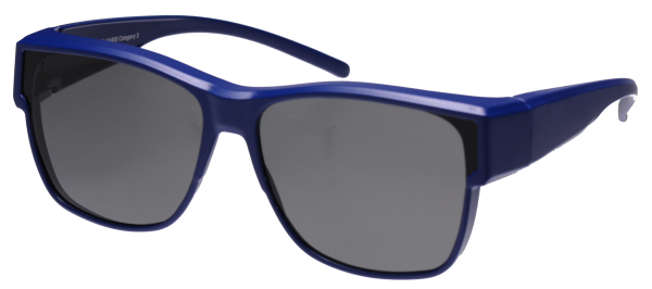 Überbrille blau matt grau 64x18