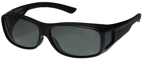 Überbrille schwarz matt 65x43