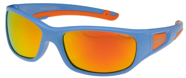 Kindersonnenbrille hellblau mit orangespiegel FPD 51-16