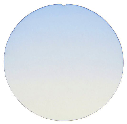 Sonnengläser CR39 blau verlauf 74mm 0-25% K6