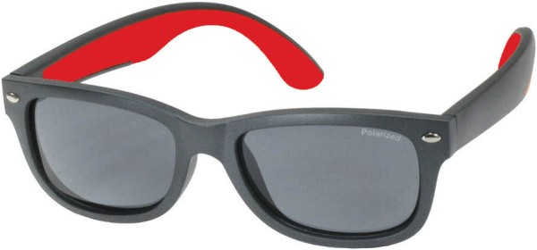 Kindersonnenbrille schwarz matt/rot FPD 48-16