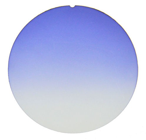 Sonnengläser CR39 blau verlauf 74mm 0-60% K6